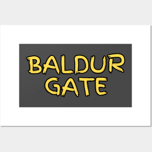 Baldur's Gate Parody Logo - Horrible Design Posters and Art